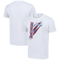Colorado Avalanche Starter Color Scratch T-Shirt - White - NHL