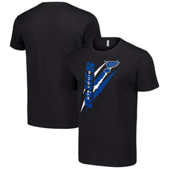 St. Louis Blues Starter Color Scratch T-Shirt - Black - NHL