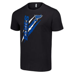 St. Louis Blues Starter Color Scratch T-Shirt - Black - NHL