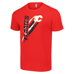 Calgary Flames Starter Color Scratch T-Shirt - Red - NHL