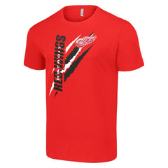 Detroit Red Wings Starter Color Scratch T-Shirt - Red - NHL