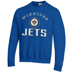 Winnipeg Jets Champion Eco Powerblend Crewneck Sweatshirt - Royal - NHL