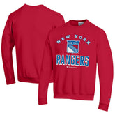 New York Rangers Champion Eco Powerblend Crewneck Sweatshirt - Red - NHL