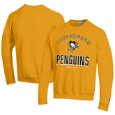 Pittsburgh Penguins Champion Eco Powerblend Crewneck Sweatshirt - Gold - NHL