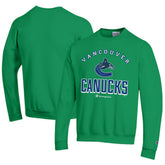 Vancouver Canucks Champion Eco Powerblend Crewneck Sweatshirt - Green - NHL