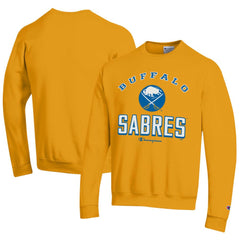 Buffalo Sabres Champion Eco Powerblend Crewneck Sweatshirt - Gold - NHL