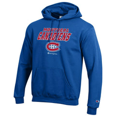 Montreal Canadiens Champion Eco Powerblend Pullover Hoodie - Royal - NHL