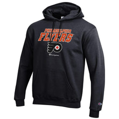 Philadelphia Flyers Champion Eco Powerblend Pullover Hoodie - Black - NHL