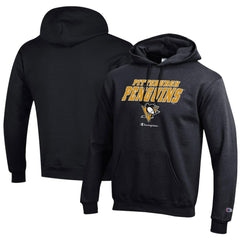 Pittsburgh Penguins Champion Eco Powerblend Pullover Hoodie - Black - NHL