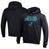 San Jose Sharks Champion Eco Powerblend Pullover Hoodie - Black - NHL