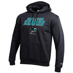 San Jose Sharks Champion Eco Powerblend Pullover Hoodie - Black - NHL