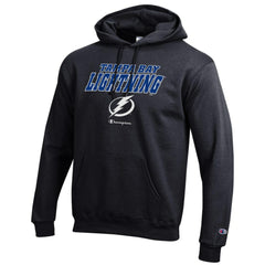 Tampa Bay Lightning Champion Eco Powerblend Pullover Hoodie - Black - NHL