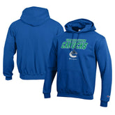 Vancouver Canucks Champion Eco Powerblend Pullover Hoodie - Royal - NHL