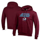 Colorado Avalanche Champion Eco Powerblend Pullover Hoodie - Burgundy - NHL