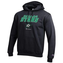 Dallas Stars Champion Eco Powerblend Pullover Hoodie - Black - NHL