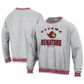 Ottawa Senators Champion Reverse Weave Yarn Dye Pullover Sweatshirt - Heather Gray - NHL