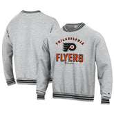 Philadelphia Flyers Champion Reverse Weave Yarn Dye Pullover Sweatshirt - Heather Gray - NHL