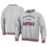 Washington Capitals Champion Reverse Weave Yarn Dye Pullover Sweatshirt - Heather Gray - NHL