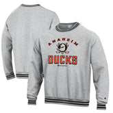 Anaheim Ducks Champion Reverse Weave Yarn Dye Pullover Sweatshirt - Heather Gray - NHL