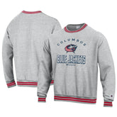 Columbus Blue Jackets Champion Reverse Weave Yarn Dye Pullover Sweatshirt - Heather Gray - NHL