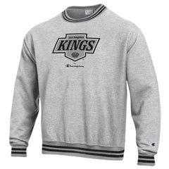 Los Angeles Kings Champion Reverse Weave Yarn Dye Pullover Sweatshirt - Heather Gray - NHL