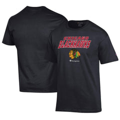 Chicago Blackhawks Champion Jersey T-Shirt - Black - NHL