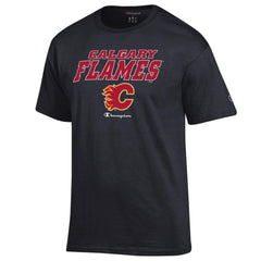 Calgary Flames Champion Jersey T-Shirt - Black - NHL
