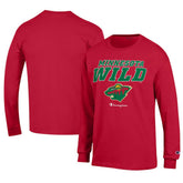 Minnesota Wild Champion Long-Sleeve Jersey T-Shirt - Red - NHL