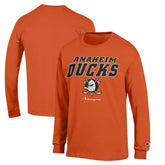 Anaheim Ducks Champion Long-Sleeve Jersey T-Shirt - Orange - NHL
