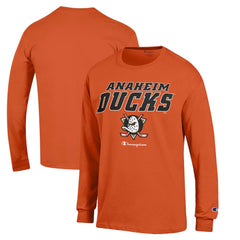 Anaheim Ducks Champion Long-Sleeve Jersey T-Shirt - Orange - NHL
