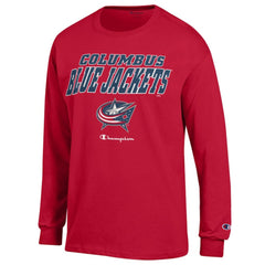 Columbus Blue Jackets Champion Long-Sleeve Jersey T-Shirt - Red - NHL