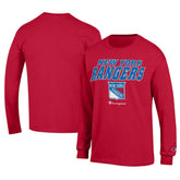 New York Rangers Champion Long-Sleeve Jersey T-Shirt - Red - NHL