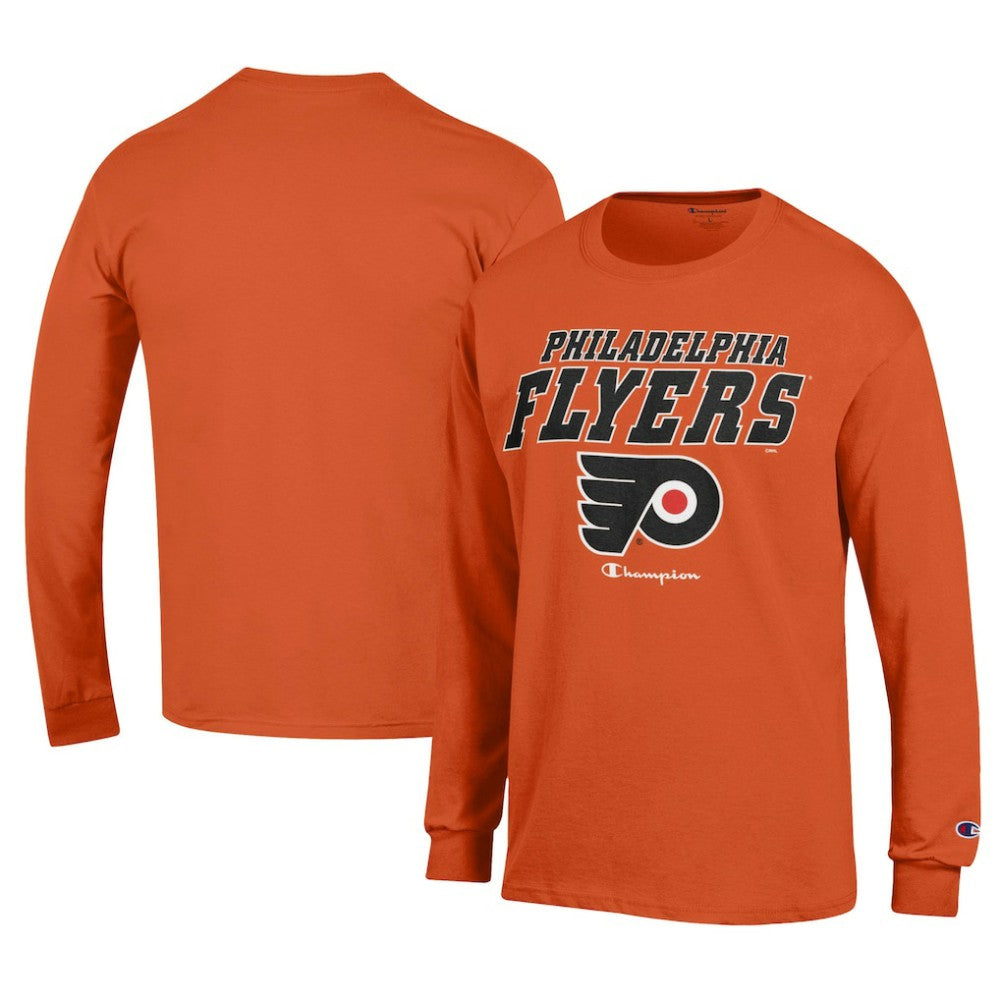 Philadelphia Flyers Champion Long-Sleeve Jersey T-Shirt - Orange - NHL