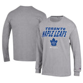 Toronto Maple Leafs Champion Long-Sleeve Jersey T-Shirt - Gray - NHL