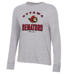 Ottawa Senators Champion Women's Core Long Sleeve T-Shirt - Heather Gray - NHL