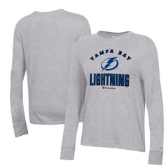 Tampa Bay Lightning Champion Women's Core Long Sleeve T-Shirt - Heather Gray - NHL