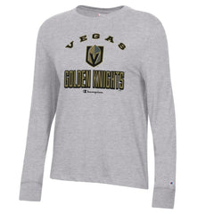 Vegas Golden Knights Champion Women's Core Long Sleeve T-Shirt - Heather Gray - NHL