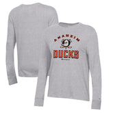 Anaheim Ducks Champion Women's Core Long Sleeve T-Shirt - Heather Gray - NHL
