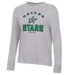 Dallas Stars Champion Women's Core Long Sleeve T-Shirt - Heather Gray - NHL