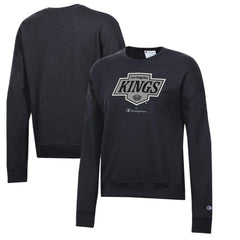 Los Angeles Kings Champion Women's Powerblend Pullover Sweatshirt - Black - NHL