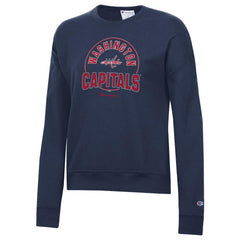 Washington Capitals Champion Women's Powerblend Pullover Sweatshirt - Navy - NHL