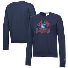 New York Rangers Champion Women's Powerblend Pullover Sweatshirt - Navy - NHL