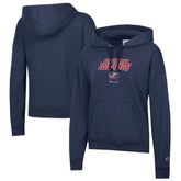Columbus Blue Jackets Champion Women's Powerblend Fleece Pullover Hoodie - Navy - NHL
