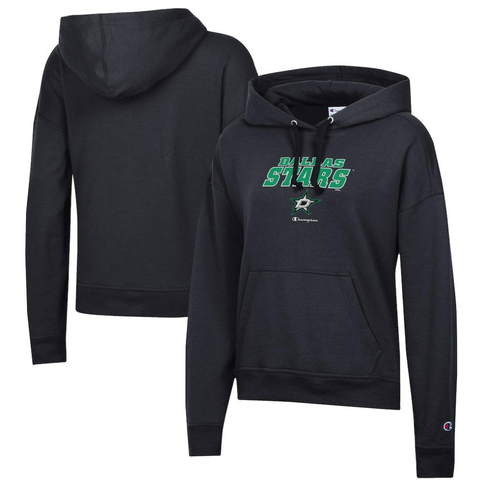 Dallas Stars Champion Women's Powerblend Fleece Pullover Hoodie - Black - NHL