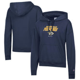 Nashville Predators Champion Women's Powerblend Fleece Pullover Hoodie - Navy - NHL
