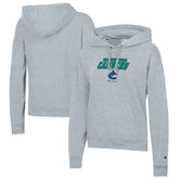 Vancouver Canucks Champion Women's Powerblend Fleece Pullover Hoodie - Gray - NHL