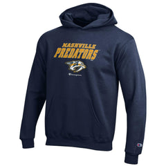 Nashville Predators Champion Youth Eco Powerblend Pullover Hoodie - Navy - NHL