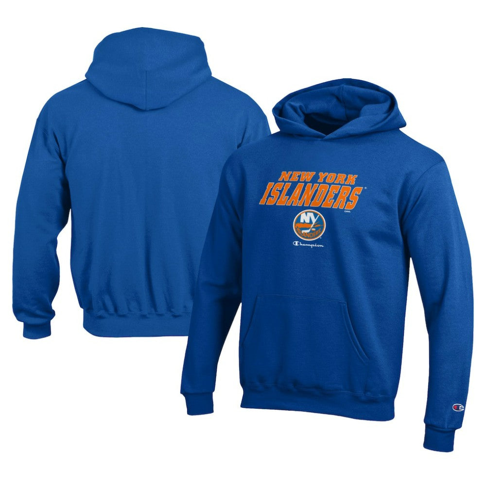 New York Islanders Champion Youth Eco Powerblend Pullover Hoodie - Royal - NHL