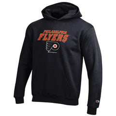 Philadelphia Flyers Champion Youth Eco Powerblend Pullover Hoodie - Black - NHL