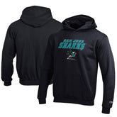 San Jose Sharks Champion Youth Eco Powerblend Pullover Hoodie - Black - NHL